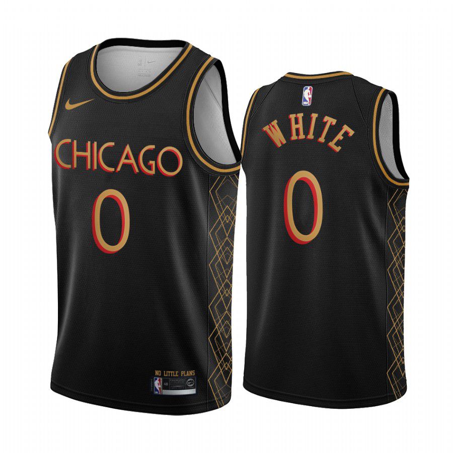 Men Chicago Bulls #0 coby white black motor city edition no little plans 2020 nba jersey->customized nba jersey->Custom Jersey